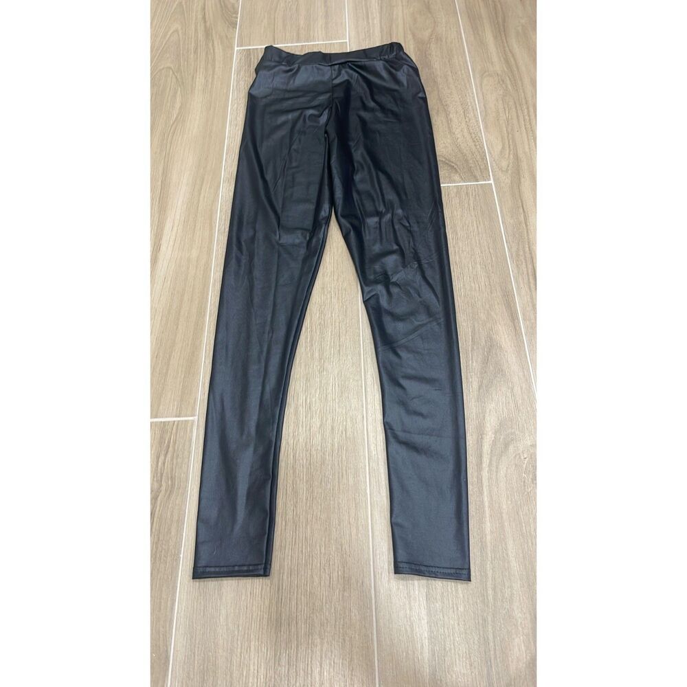 Parisian Black Plu Leather Leggings size 2
